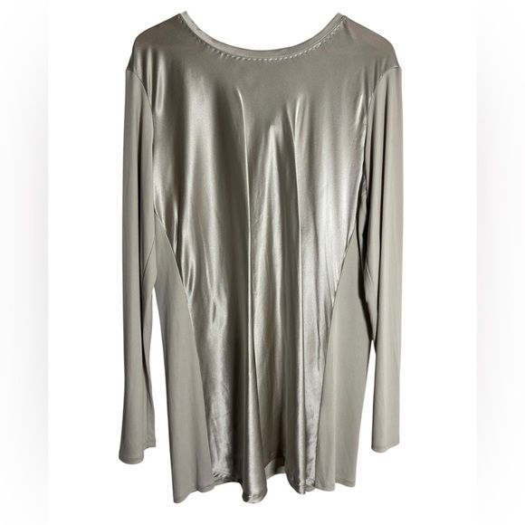 Marina Rinaldi Silver Silk Tunic - Picture 5 of 6